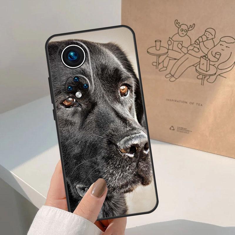 Black labrador retriever Animal Dog For Honor Magic 8 5 6 7 Pro Case For Honor 400 200 Lite 50 70 90 X8c X8b X9a X9b X9c X9d Win