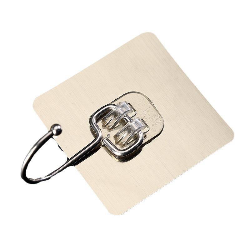 Enhanced Large Adhesive Hook for Clothes - No Nails Required; Ideal for Behind-Door, Bathroom, or Kitchen Use.