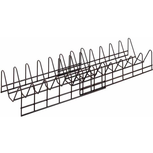 Shimomura Kihan Dish Stand, Stands Up Plates [Made in Japan], Extendable and Adjustable Size for Quick Access, Resin-Coated to Protect Dishes, Perfect