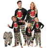 Pijamale Drăguțe Set Familie, Haine de Casă, Set Familie Top cu Mânecă Lungă și Pantaloni