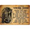 Viking Metal Tin Sign,Viking Code,Wall Decor for Home Bar Restaurant Cafe Pub Outdoor 8x12 Inch
