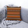 Warm Fair Isle Pattern Knit Cushion Cover Premium Comfort Reversible Pillow Cove Two in One Design for Any Room  Car Interior