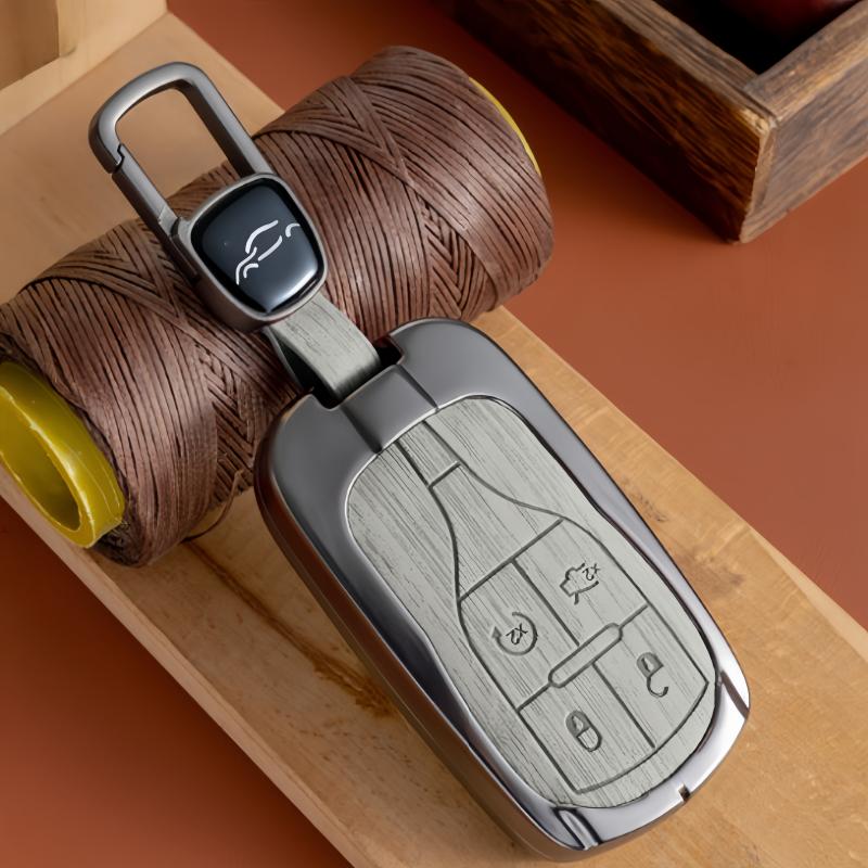 Aesthetic Wooden Pattern Key Cover Suitable For Maserati Ghibli Levante Quattroporte 2014-2024 Accessories