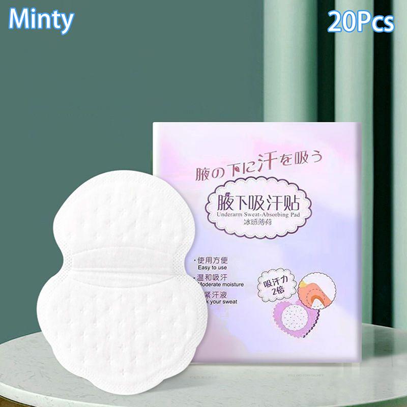 10/20 ks Podpažních vložek proti potu Absorpční vložky Mátová podpažní vložka Proti potu Nálepky do podpaží Antideodorantní vložky na oblečení