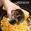 Edelstahl Maisentkerner Rotierender Maischäler Küchenhelfer Kreative Werkzeuge für einfache Maiszubereitung