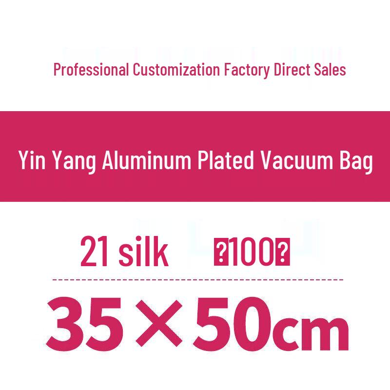 Semi-Transparent Aluminized Vacuum Food Storage Bag