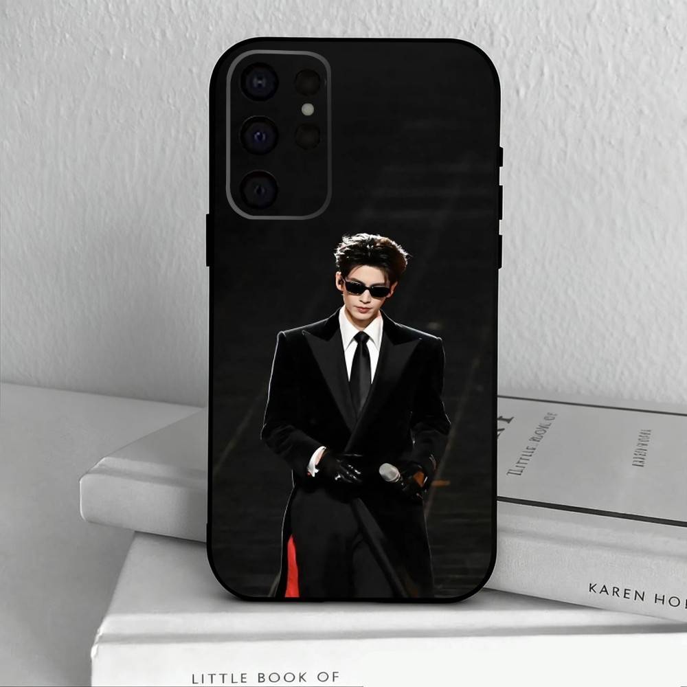 H-Handsome Krien Zhang L-Linghe   Pouzdro na telefon pro Samsung S25,S24,S21,S22,S23,S30,Ultra,S20,Plus,Ostatní Měkký černý kryt