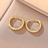Luxury Women's Hoop Earrings with Embedded Crystals High-Quality Metal Alloy Lightweight Comfortable Design Durable Construction for Daily Wear