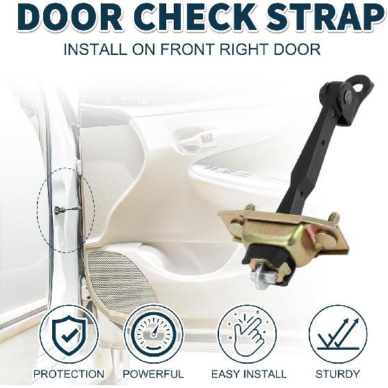 Door Check Strap Stopper Limiter for Toyota Camry Durable No.6861033031/924-953 | Front Right Door Check Bracket Stop 1Pc Door Checker Arm Assembly