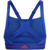 Adidas Solid Color Logo Medium Intensity Training Fitness U-Back Sports Bra Women Sports Bra Cobalt-Blue HB6060