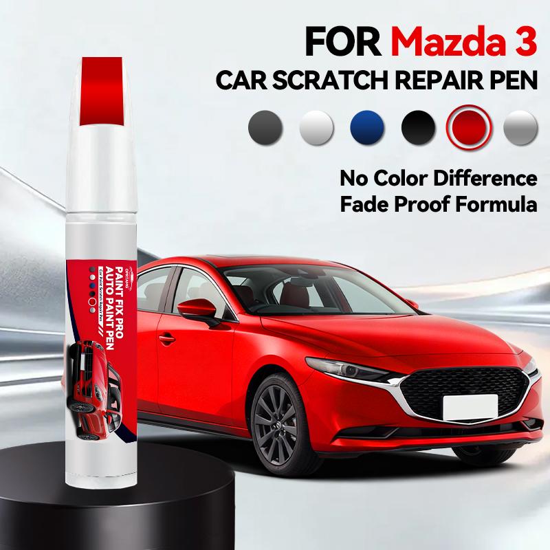 Fahrzeug zur exklusiven Nutzung Für Mazda 3 2003-2025 BK BL BM BP Lackreparaturstift Touch-Up Kratzerentferner DIY Autozubehör Schwarz