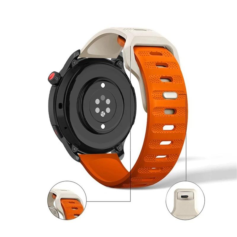 22mm 20mm Silicone Strap For Huawei Watch 5/4/GT6-5-4 Pro 46mm Amazfit Active 2/Bip 6-5 Wristband For Galaxy Watch 7/6/5/4 Band