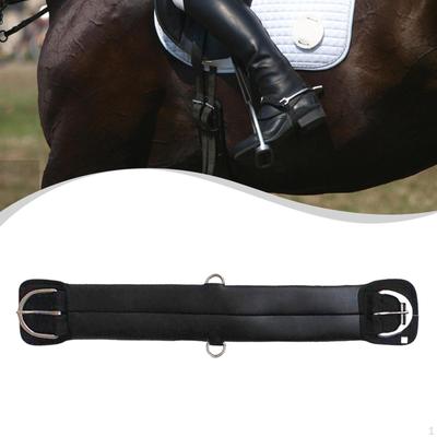 Horse Girth Dressage Short Strap Breathable Soft Cinch Stainless Steel Buckle for Long Ride