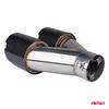 Exhaust Muffler Tip Stainless Steel Double Left Carbon Amio-04069