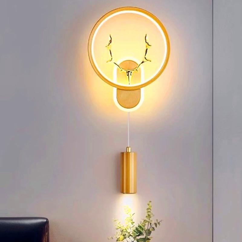LED Wall Lamp 3 Color Modes  Wall Mount Lighting Bedroom Bedside Wall Sconces Living Room Home Indoor Lighting Decorative Lamps