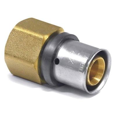 Pressfitting 26 Mm X 1" Female Thread, DVGW Certified, Brass