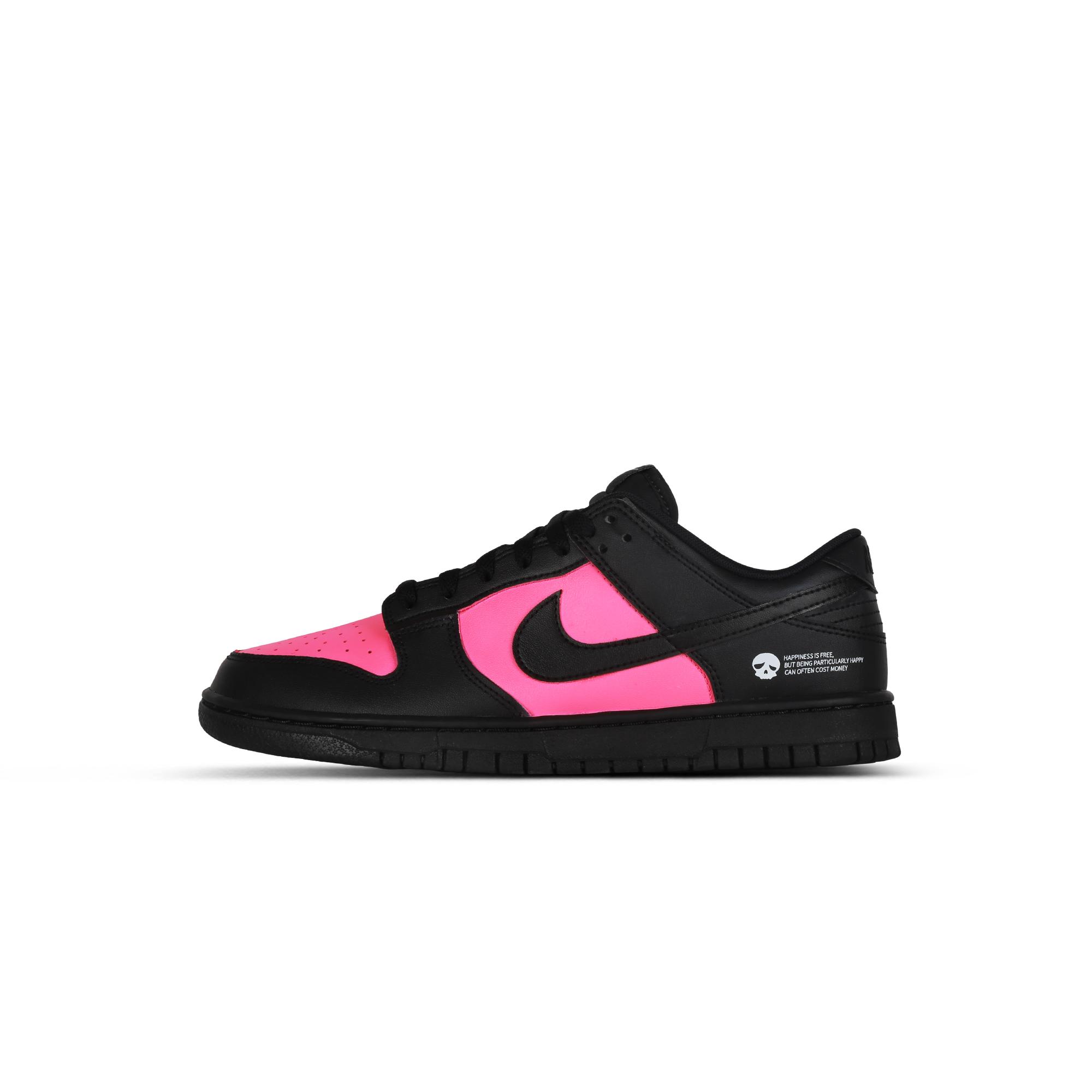 

Nike Dunk Night Sakura Leather Cushioning Coverage Slip Resistant Low top Skateboard Shoes Men s Black Pink IO7606-010(Team1877-) 38.5