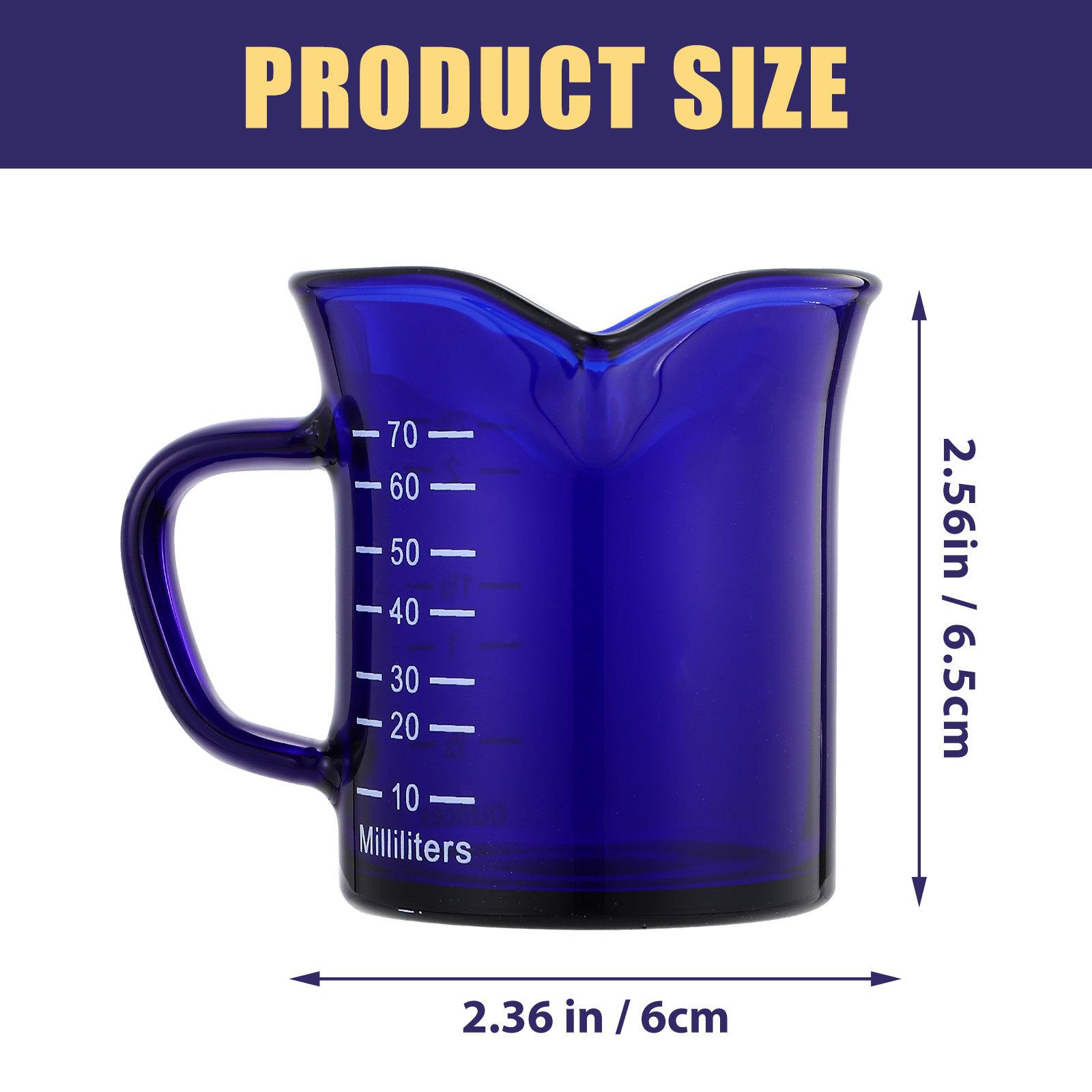 Premium Glass Coffee Art Cup Thickened Borosilicate Measuring Milk Glass with Graduated Scale for Latte Cappuccino Home Kitchen