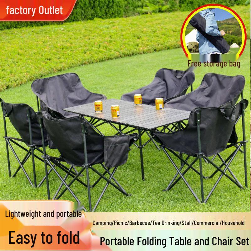 Affordable Portable Folding Camping Table & Chair Set