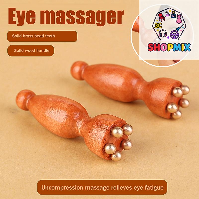 Lotus Seedpod Shape Massager Facial Physiotherapy Tool Sandalwood Face Eye Massage Tools Gua Sha Face Skin Care Massage Sticks