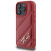 Karl Lagerfeld Quilted Signature - Etui Iphone 16 Pro (Czerwony)