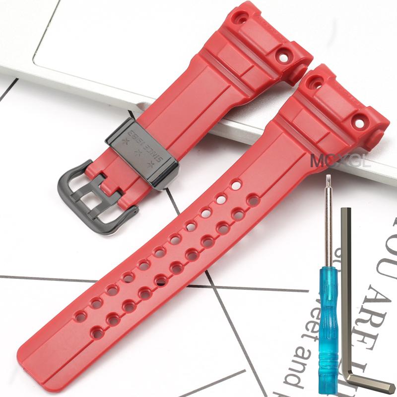 Watch Strap Suitable for Casio GWN-1000B GWN-1000 Watch Band Resin Replacemnet Bracelet GWN-1000