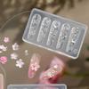Silicone Nail Art Stamp Mold Flower Nail Stamp Mold for Professional Manicurists and Enthusiasts Jewelry Tool