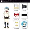 Puella Magi Madoka Magica School Uniform Cosplay Costume Full Set with Wig for Halloween Party