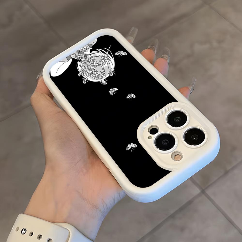Anime L-Land Of The Lustrous Phone Case For IPhone 17 Air 16 E 15 14 Plus 13 12 11 Pro Max White Sky Eye Stepped Protective Case