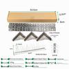 Stainless Steel Bird Spikes for Balcony: Deterrent for Pigeons and Cats