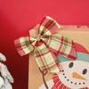 25pcs Christmas Tree Decorations Christmas Gold Dust Bows Hanging Bowknot Ornaments Christmas Tree Printed Bow Navidad Decor