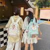 New schoolbag, junior high school student, niche transparent puppy bag, flash backpack, two-dimensional travel backpack