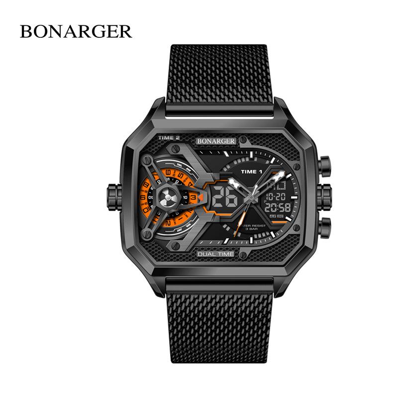 Grenzüberschreitende Herren Multifunktions-Wasserdichte Sportuhr - Europäischer & Amerikanischer Stil