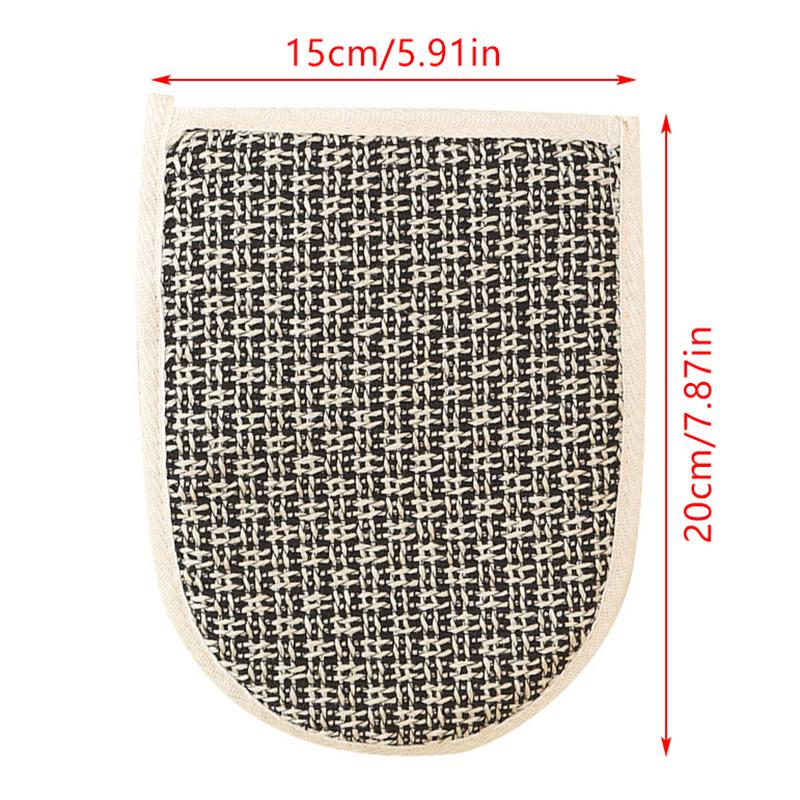 Weicher Natürlicher Sisalhandschuh Doppelseitiger Körperpeelingschwamm Duschkörper-Peelinghandschuh Für Dusche Spa Hautreinigung Badehandschuhe