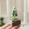 Simulierter Weihnachtsbaum Kirschblütenbaum Kiefernbaum Topfpflanzen Modell Puppenhaus Szene Dekoration Mikrolandschaft Ornament