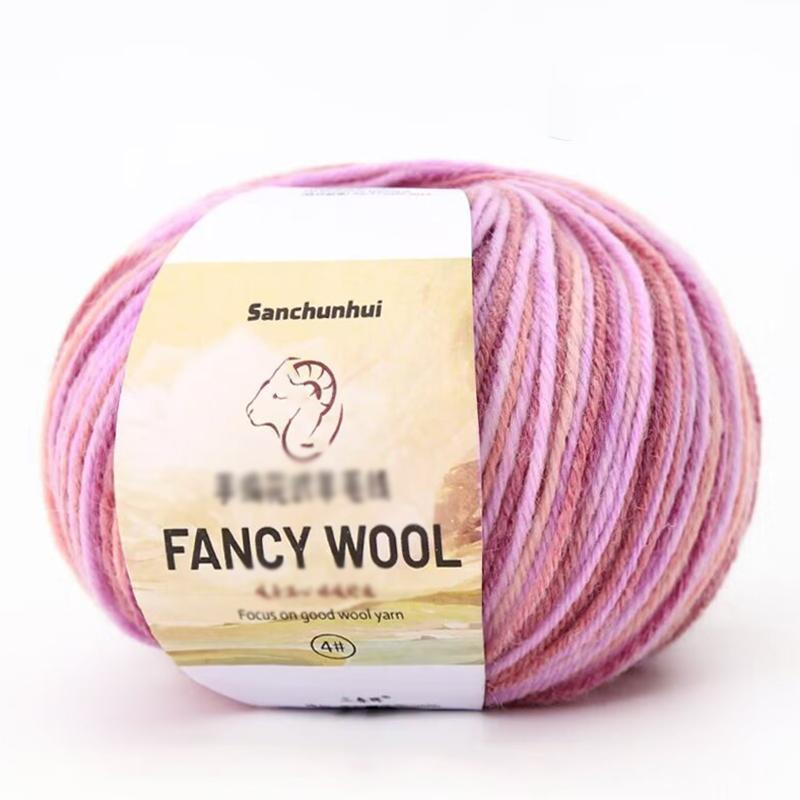 1PC Real Silk Gift Thread Pure Cotton Line Multi-functional Hand Woven Handmade Segmented Dyed Wool Yarn Multi-element