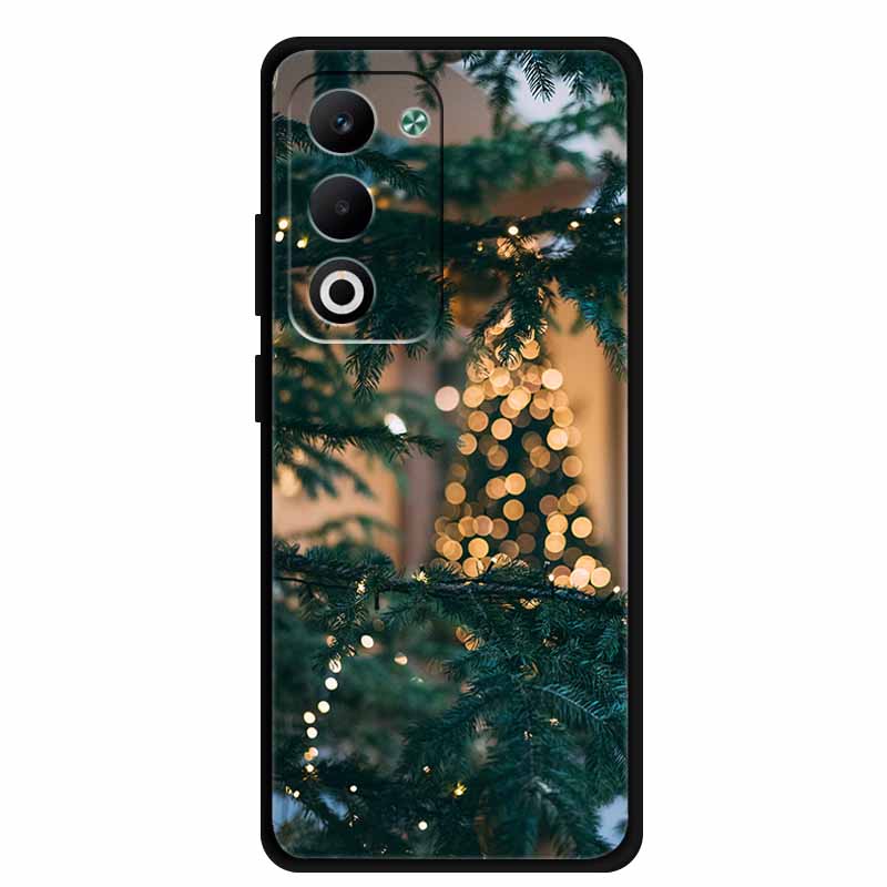 Christmas Phone Case For Oppo A5 5G CPH2735 / A5 4G CPH2727 Christmas Tree Soft Silicone TPU Back Cover Bumper For Oppo A5 Coque