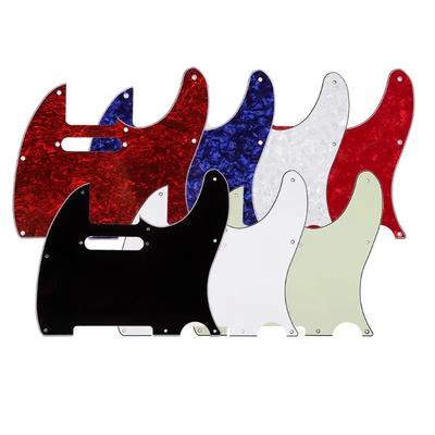 3Ply Aged Pearloid Guitar Pickguard Tele Style Guitar Pickguard Aged Musical Instrument Guitar Parts Accessories with 6 Colors