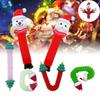 Christmas Pop Tube Telescopic Tube Santa Claus Kid Decompression Toy Xmas Gift