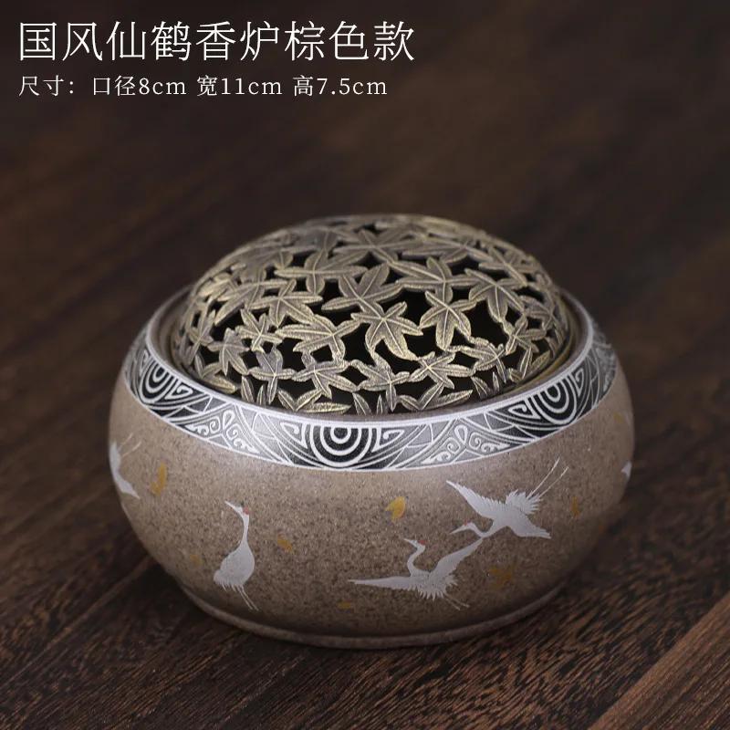 Keramická aromaterapeutická kamna Dekorace Domácí Vnitřní Čajový obřad Kadidelnice Slitina Měď Aromaterapeutická kamna