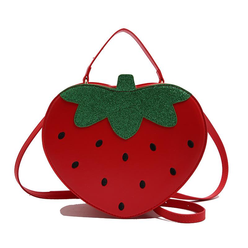 Cute Strawberry Bag 2025 New Mori Sweet Girl Fashion Niche Foreign Style Versatile Portable Messenger Fruit Bag