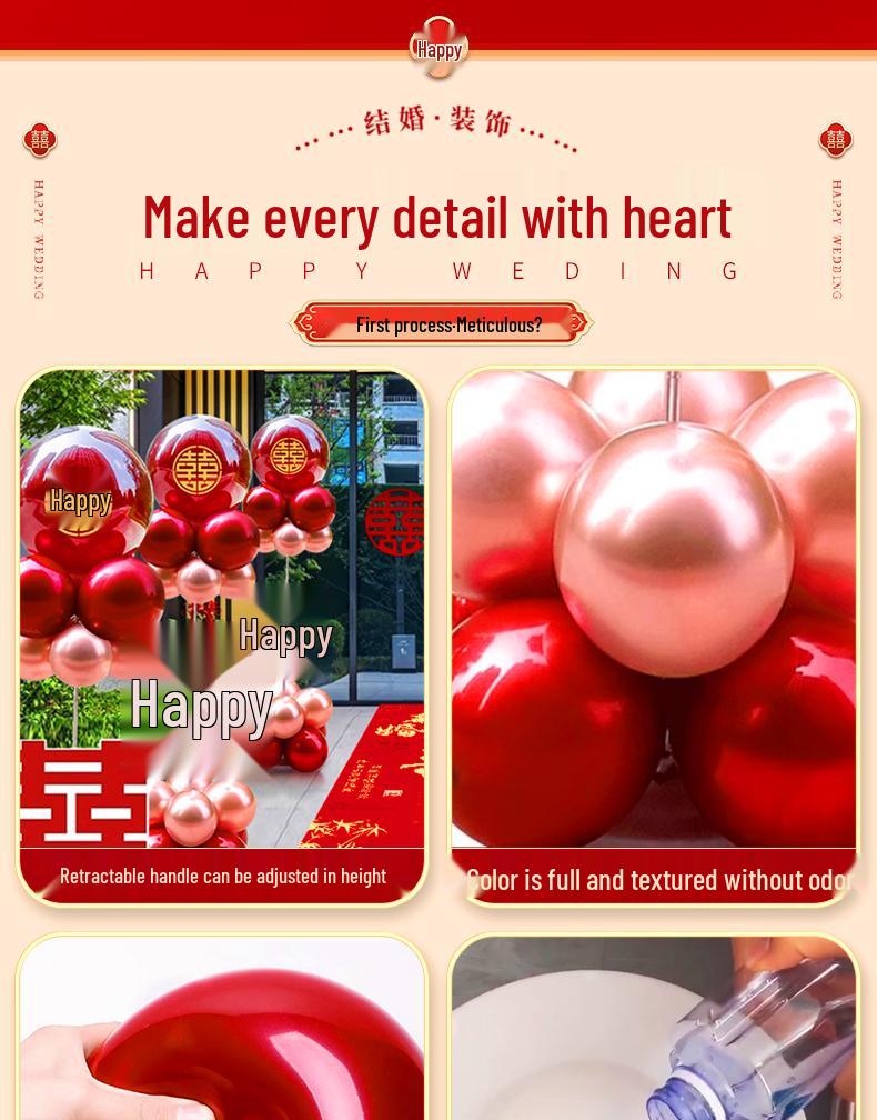 Outdoor Wedding Venue Aisle & Arch Balloon Decoration Set