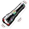 30W High Power Strong Light Flashlight Charging Long Range Flashlight New Telescopic Variable Focus High Luminous Aluminum Alloy Flashlight