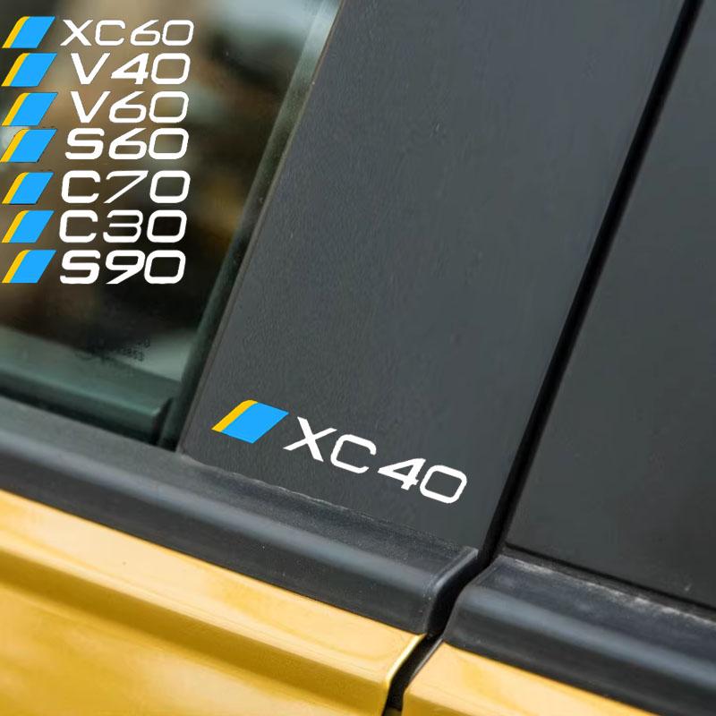 

4Pcs Car Body Sticker For Volvo C30 S60 V50 XC90 XC60 V40 V60 V70 AWD C70 S80 S90 T6 V90 XC40 XC70 S40 S90