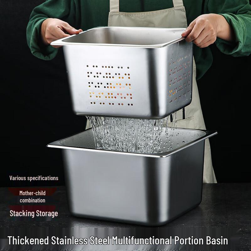 Edelstahl Lochblech Abtropf- und Servierpfanne