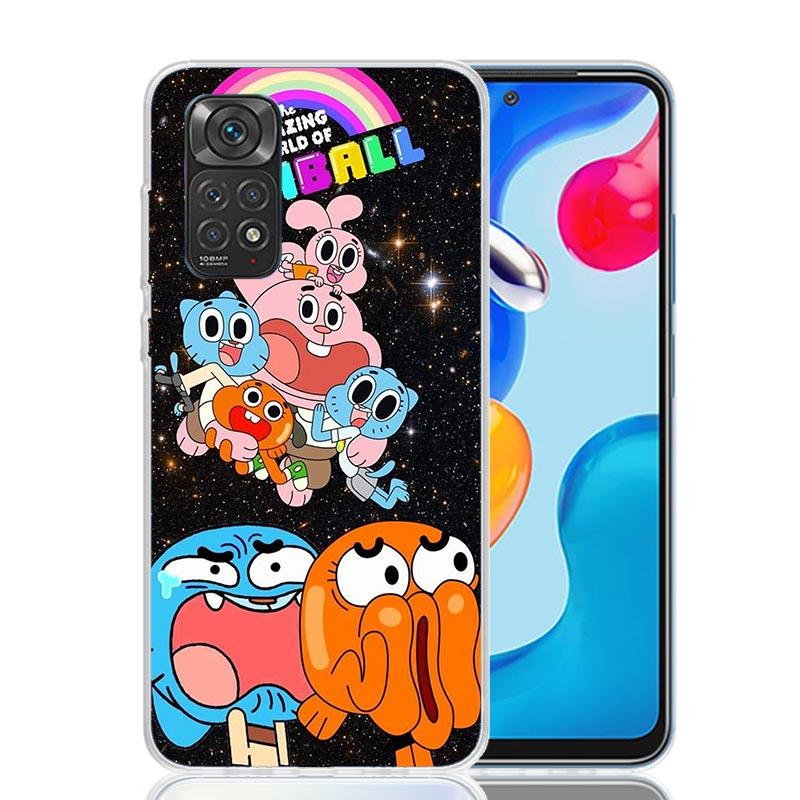 Custodia Telefono Il Fantastico Mondo di Gumball Per Xiaomi Redmi Note 13 14 15 Pro Plus 12S 12 14S 11S 11E 10 10S 11 11T 5G 4G Cover Coque