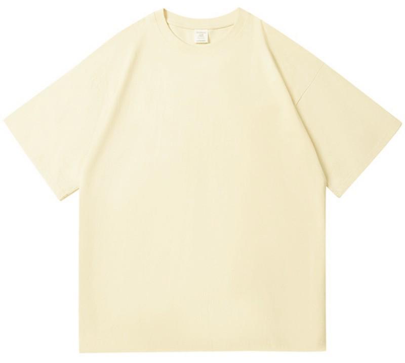 

300г Важка Свіжа М ятно-Зелена Однотонна Круглий Виріз Короткий Рукав Вільна Футболка Унісекс L (recommended 140-160 catties)