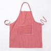 Tablier pour adulte 56x68cm Coton Lin Rayé Sans Manches Outil de Cuisine Cuisson Pâtisserie BBQ Fête à Domicile Fournitures de Chef