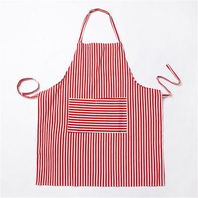 56x68cm Adult Apron Cotton Linen Striped Sleeveless Kitchen Cooking Baking Tool BBQ Home Party Chef Supplies