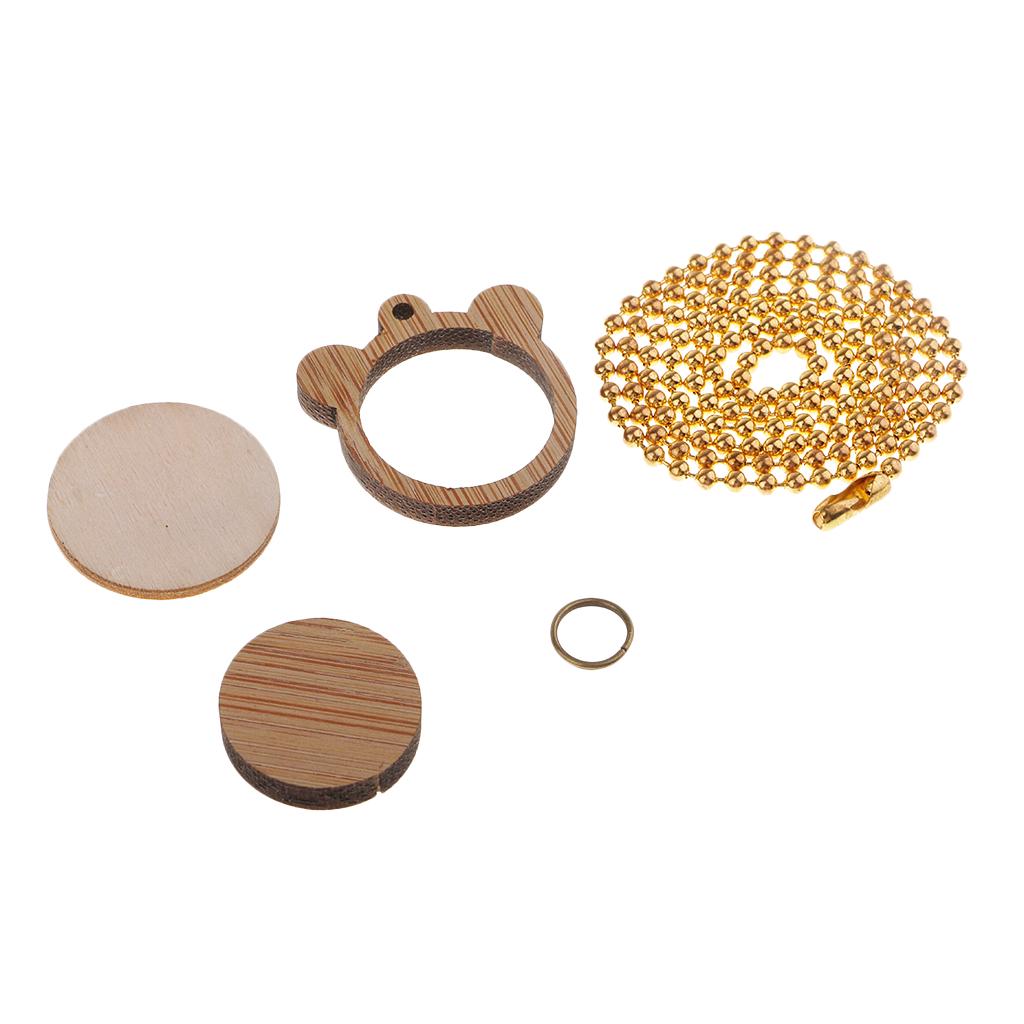 30Pcs Painted Circle Wood Beads Natural Wooden Ring Bead DIY Baby Jewelry Making